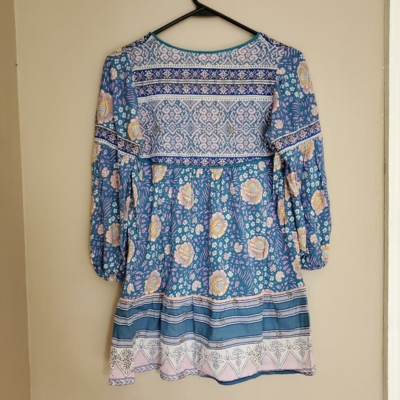 Free People Sweet Poland Boho Peasant Tunic Top XS - Picture 11 of 16
